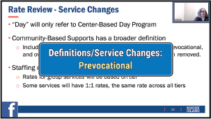 Changes to Definitions: Prevocational